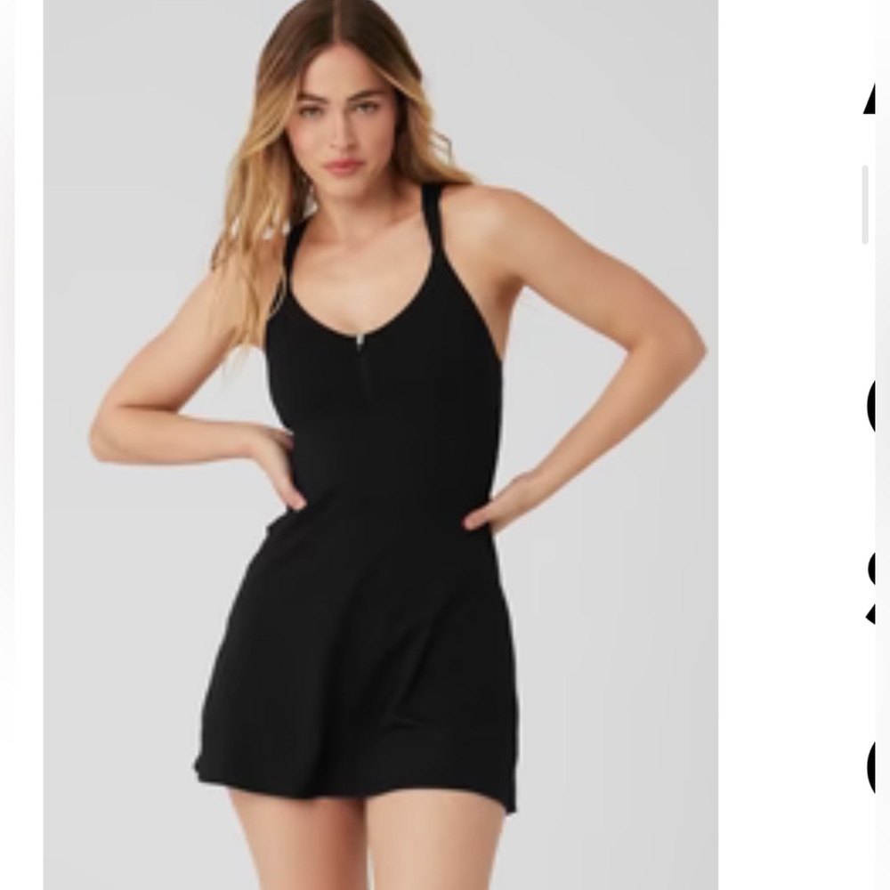ALO Yoga Black AloSoft Showcase Dress in Small